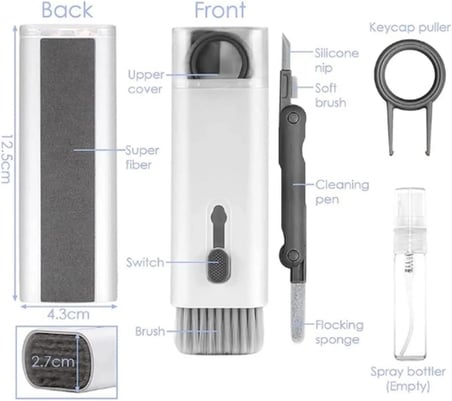TİNEKE Çok Fonksiyonlu 7 Parça Airpods Klavye Ekran Kulaklık Temizleme Kiti