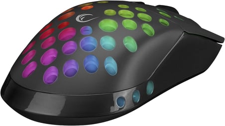 SMX-R66 ROCKET Ultra Hafif Siyah RGB Ledli 12000dpi Gaming Oyuncu Mouse