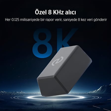 EVNIA Serisi SPK9718 Kablosuz Bluetooth Dual Mod 30000DPI 6 Tuşlu Optik Oyuncu Mouse Siyah
