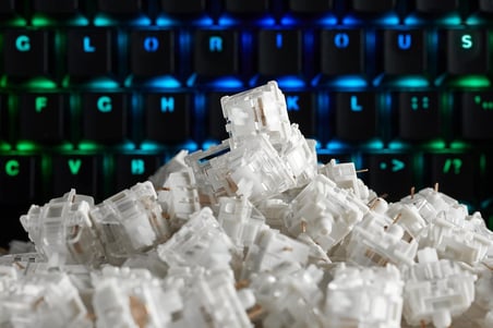 PC Gaming Race Gateron Clear Switches (120 adet)