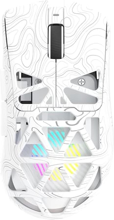SC620 PAW3311 Sensör 12000 DPI 1000Hz Kablolu ve Kablosuz Gaming Oyuncu Mouse Desenli Beyaz