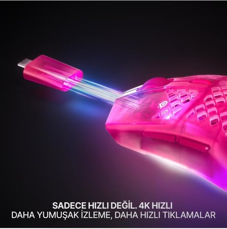 Aerox 3 Wireless Gen 2 - Magenta Haze 4K Kablosuz Gaming Mouse