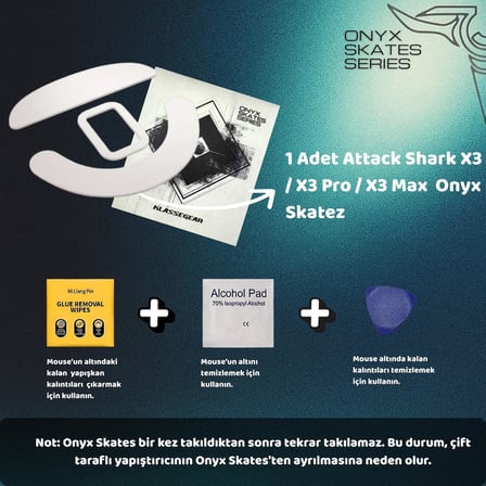 Klasse Onyx Mouse Skate (Attack Shark X3 / X3 PRO / X3MAX)
