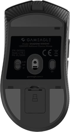 Shadow Knight Kablosuz 2.4Ghz Bluetooth Kablolu Ultra Hafif 47gr 1KHz 12000DPI Karbon Fiber Oyuncu Mouse