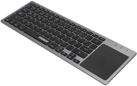 EKW-61 Bluetooth+ 2.4Ghz ToucPad Mouse Q Mac/Win/Android/Ios Uyumlu Kablosuz TV Klavye