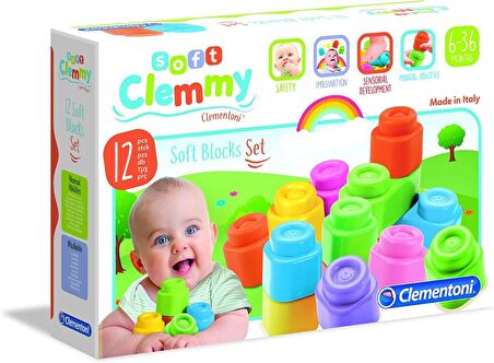 14706 Soft Clemmy - Yumuşak Blok Seti - 12 parça 6-36 ay