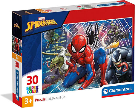 Clementoni 20250 Supercolor Puzzle Marvel Spiderman 30 Parça