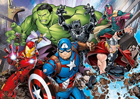 Clementoni 21605 Supercolor Puzzle Avengers, 2x60 Parça