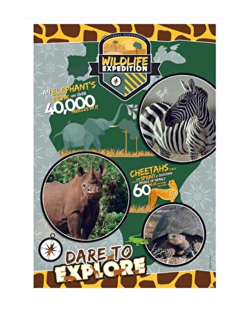 Clementoni 180 Parça Puzzle National Geographic Kids Wildlife Expedition 29207