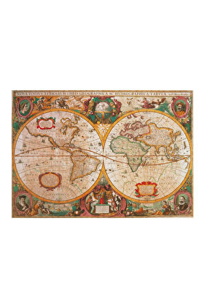 Clementoni Old Map 1000 Parça Puzzle /