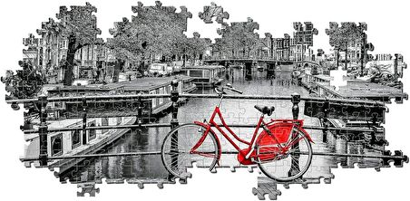 Clementoni Yetişkin Panorama Puzzle Amsterdam Bicycle 1000 Parça 39440