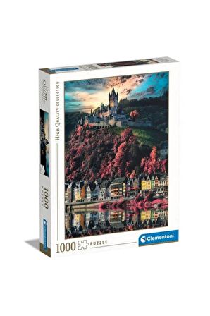 Clementoni- 1000 Parça High Quality Collection Yetişkin Puzzle - Cochem Castle 39648