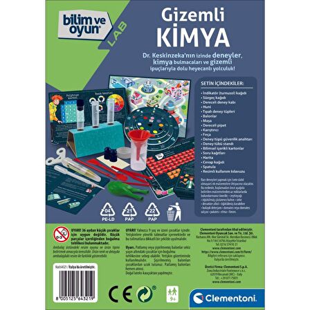 Clementoni Bilim ve Oyun - Gizemli Kimya 64321 Lisanslı Ürün