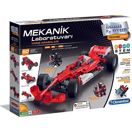 Clementoni Mekanik Laboratuvarı Yarış Arabaları 64995 Lisanslı Ürün