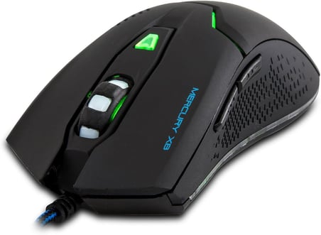 Mercury X8 LED Işıklı 6d 3200DPI Optik Gaming Oyuncu Mouse, Siyah