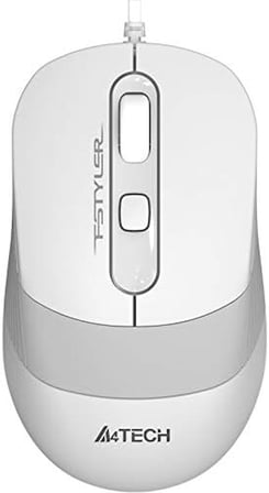 A4 Tech FM10 Optik 1600 DPI,4 Buton, Çözünürlük ayarlamalı Beyaz Mouse