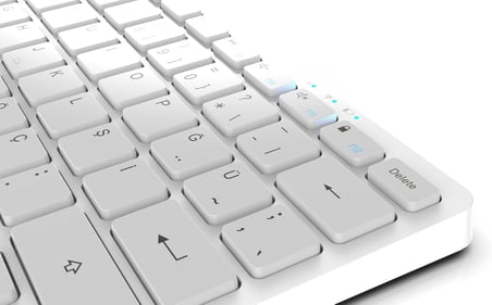 Inca IBK-565ST Bluetooth 5.0 Rechargeable Smart Silver Keyboard, 150 Saat Kullanım Süresi, Telefon, Tablet,Pc, Tv, BT Cihazlarla uyumlu, Taşınabilir, 10m kullanım Mesafesi
