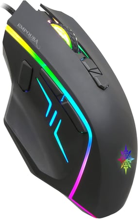 INCA IMG-344T RGB 6 Led 7200DPI 8D Macro Keys Professional Gamıng Mouse,Profesyonel Oyuncu Mouse, Programlanabilir 8 Tuş, 10 Farklı RGB Modu,Hızlı Profil Oluşturma, Performans Ve Hız