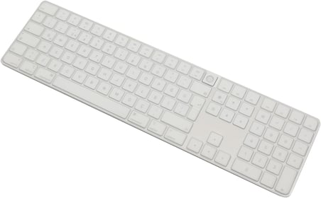 Apple Magic Keyboard 3 A2520 Numerik Türkçe Q Klavye Koruyucu – ISO Ters L Enter Uyumlu Ultra İnce Clear Silikon Kaplama Toz ve Sıvı Koruma Transparent Keyboard Cover Şeffaf