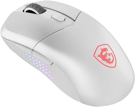 GG VERSA 300 ELITE WIRELESS WHITE 65 GRAM GAMING MOUSE 26000 DPI 1000 Hz / 1MS PIXART PAW-3395DM OMRON MICRO SWITCH RGB LED