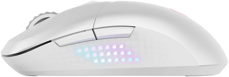 GG VERSA 300 ELITE WIRELESS WHITE 65 GRAM GAMING MOUSE 26000 DPI 1000 Hz / 1MS PIXART PAW-3395DM OMRON MICRO SWITCH RGB LED