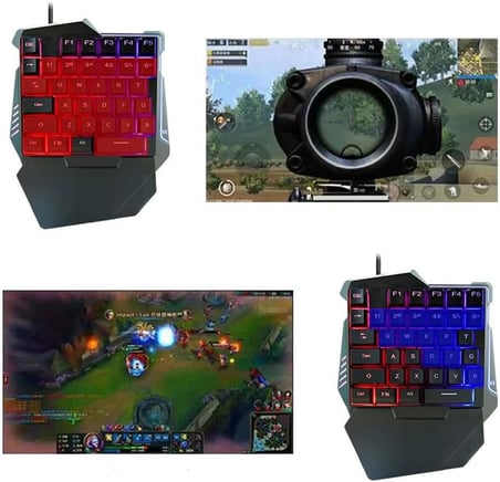 G506 Tek El Kullanım Gaming Oyuncu USB Kablolu Klavye Mouse Seti RGB LED Işıklı