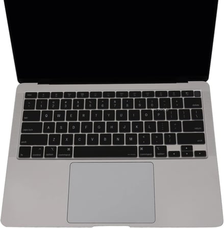 US İngilizce Klavye Koruyucu MacBook Air 13 A2179 A2337 M1 Uyumlu | US ANSI Amerikan Düz Enter | Silikon Keyboard Cover Siyah