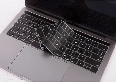 US İngilizce Klavye Koruyucu MacBook Pro 13 15 Touch Bar Uyumlu A1706 A1989 A2159 A1707 A1990 | Amerikan Düz Enter ANSI | Silikon Keyboard Cover Siyah