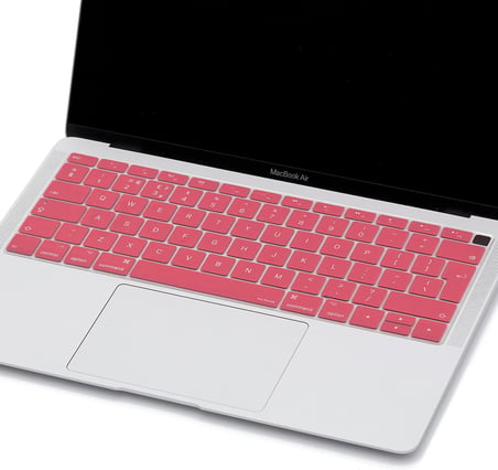 MacBook Air Klavye Koruyucu UK ISO Avrupa İngilizce Uyumlu A1932 A2179 A2337 M1 | Ters L Enter Silikon İnce Keyboard Cover Pembe