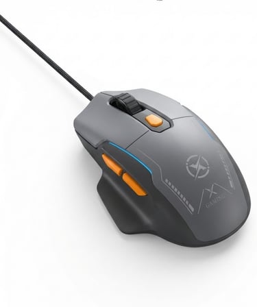 M14 RGB Oyuncu Mouse | 7600 DPI, 6 Tuşlu, 65g Hafif Kablolu USB Ergonomik Gaming Mouse Siyah