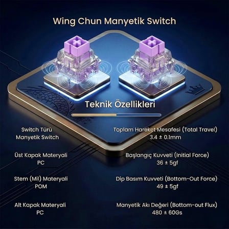 Leobog Wing Chun Manyetik Switch 20 Adet