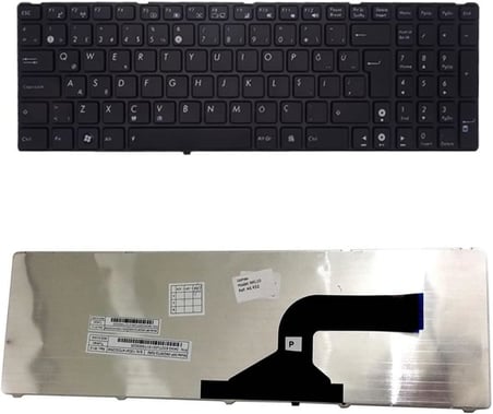 Asus k52je-ex029v ile Uyumlu Klavye Siyah Türkçe Asus k52je-ex030v ile Uyumlu Klavye Siyah Türkçe Çerçeveli