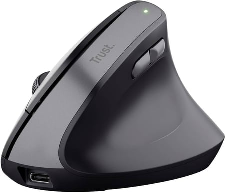 Bayo II Ergonomik Fare Kablosuz Optik Siyah 6 Tuşlu 800 DPI, 1200 DPI, 1600 DPI, 2400 DPI Ergonomik, Ge