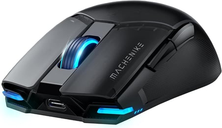 Şarj Edilebilir Kablosuz Oyun Faresi, 26.000 DPI, PAW3395 Sensör, Ultra Hafif, 6 Programlanabilir Düğme, RGB Aydınlatma, Uzun Pil Ömrü, PC/Mac için Kablosuz Oyun Faresi