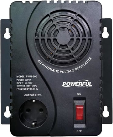 PWM-500 500VA 250W Kombi, Buzdolabı Otomatik Voltaj Regülatörü