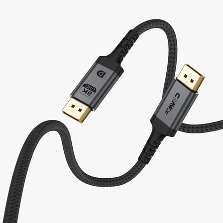 8K UHD DisplayPort v1.4 32.4 Gbps / 24K Gold/Alüminyum Gövdeli 8K 60Hz-4K 120Hz-2K 240HZ-FHD 240Hz Destekli G-Sync & FreeSync 2 Metre Premium DisplayPort Kablo (C-DPP-B1)