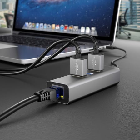 Ethernet Kablosu 10Gbit/s – 1,5m, siyah