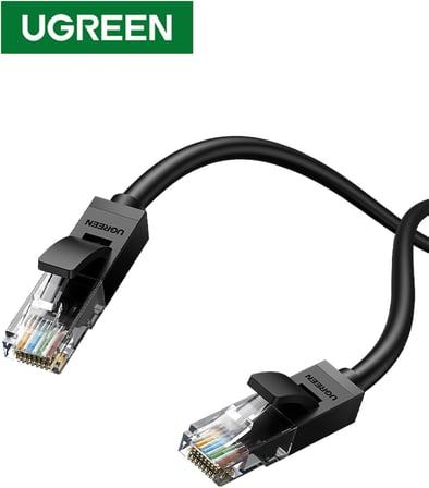 CAT6 Ethernet Kablosu, 15 Metre, Siyah