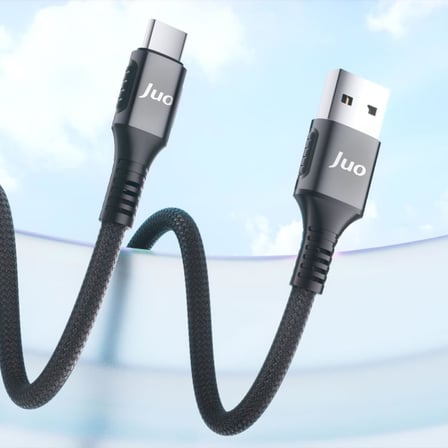 66W USB-A to Type-C Örgülü Hızlı Şarj ve Data Kablosu 2 Metre