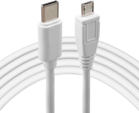 4442 Type-C to Micro USB Çevirici Dönüştürücü Kablo 80 cm TypeC (USB-C) → Micro USB dönüşüm 480 Mbps’ye kadar veri aktarım hızı Ters takılabilir Type C uç tasarımı