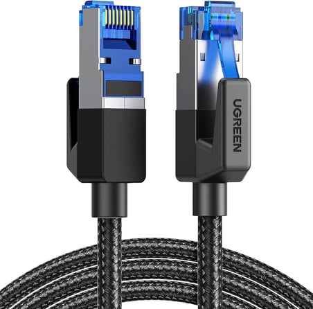Cat8 25 Gbps 2000 Mhz Örgülü Ethernet Kablosu 5 Metre