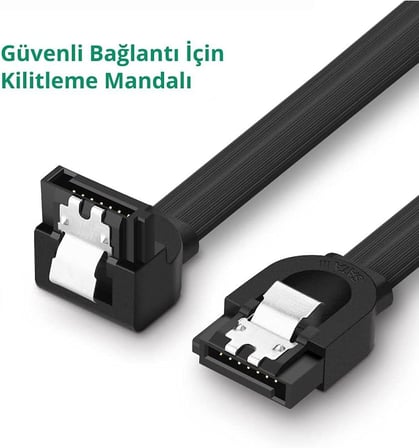90 Derece Sata 3.0 Disk Kablosu 50 cm