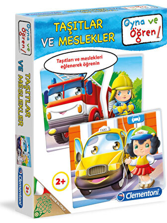 Taşıtlar ve Meslekler 2+ Yaş Oyna Öğren