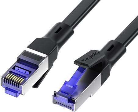 CAT7 10Gbps Gigabit 600Mhz FTP RJ45 Flat Ethernet Kablosu 10 Metre