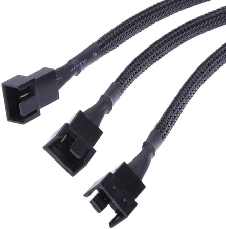4303 Fan Çoklayıcı Y PWM Kablosu 4 pin Switch 3 pin 3 Port