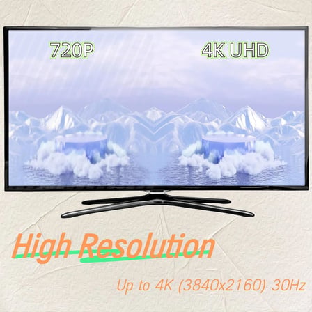 DisplayPort'tan HDMI'ya Adaptör 4K/2K Tek Yönlü DP'den HDMI Monitöre, Kablo DisplayPort'tan HDMI'ya (Erkekten Dişiye) dp'den hdmi'ye [Alüminyum Gövde, Naylon Örgü] Dizüstü Bilgisayar PC Monitör TV