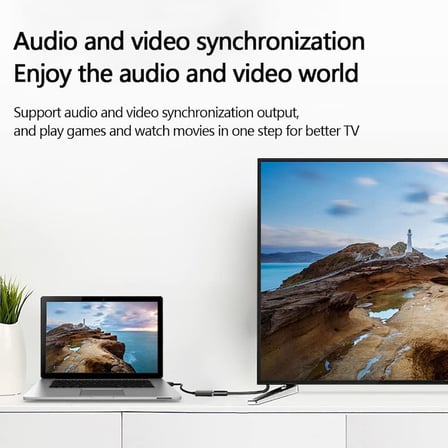 DisplayPort'tan HDMI'ya Adaptör 4K/2K Tek Yönlü DP'den HDMI Monitöre, Kablo DisplayPort'tan HDMI'ya (Erkekten Dişiye) dp'den hdmi'ye [Alüminyum Gövde, Naylon Örgü] Dizüstü Bilgisayar PC Monitör TV