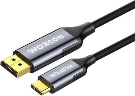 USB-C to Display Port Cable, DP1.4, USB 3.2 Standart, 8K 30Hz, 4K 120Hz Desteği, Thunderbolt 4, Thunderbolt 3, 2 Metre, En Yeni Model