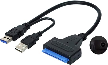 4741 Usb 3.0 2.5 3.5 Inç Sata Ssd Hdd Hard Disk Çevirici Dönüştürücü Adaptör Kablosu