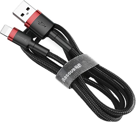 Cafule 1.5 A Lightning ile Uyumlu 2 Metre Şarj Kablosu CALKLF-C19 - Siyah